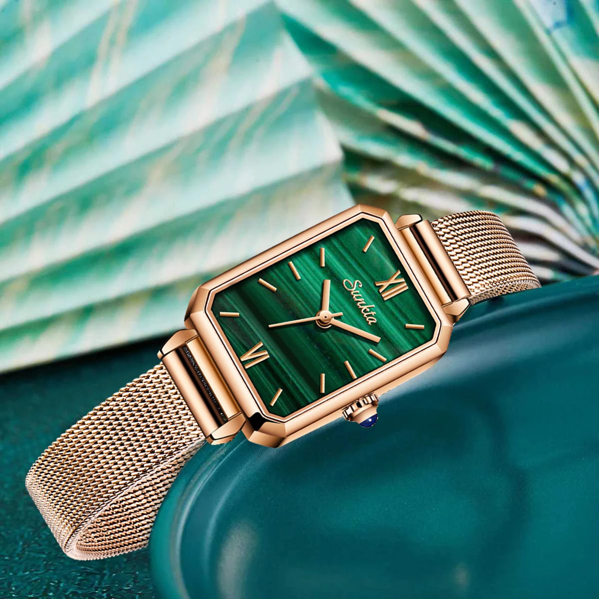 LIGE SUNKTA Women's Square Quartz Watch – Waterproof, Stylish & Elegant Design