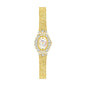 Vintage Luxury Women's Quartz Wrist Watches Gold Silver Dial with Heart Iced Bling Waterproof 3ATM Hip Hop Style Zirconia