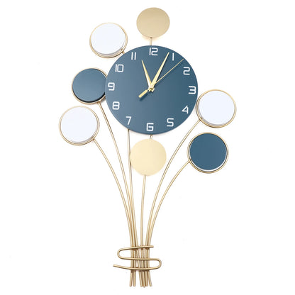 Large Wall watch Without Drilling Battery Operated Silent, Hot Air Balloon Decor, Simple Clock