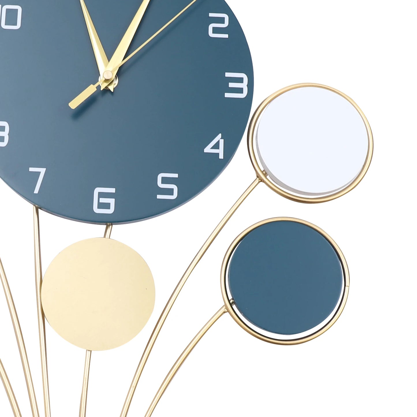 Large Wall watch Without Drilling Battery Operated Silent, Hot Air Balloon Decor, Simple Clock