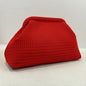 Solid Color Women Beach Clutch Bag Large Capacity Hollow Out Banquet Bag Soft Elastic Dumpling Purse Summer Crochet Handbag
