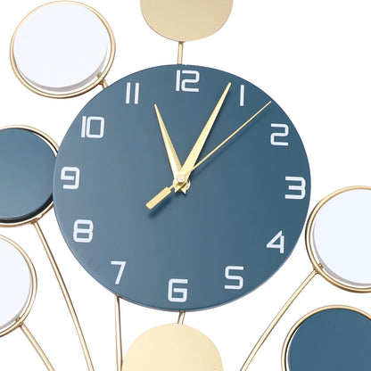 Large Wall watch Without Drilling Battery Operated Silent, Hot Air Balloon Decor, Simple Clock