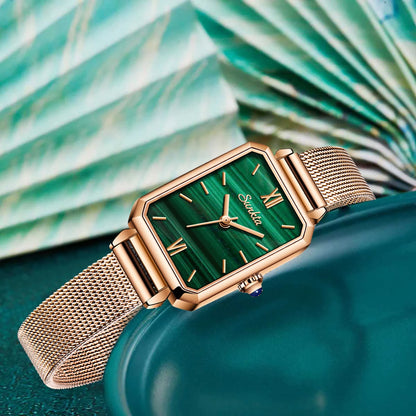 LIGE SUNKTA Women's Square Quartz Watch – Waterproof, Stylish & Elegant Design