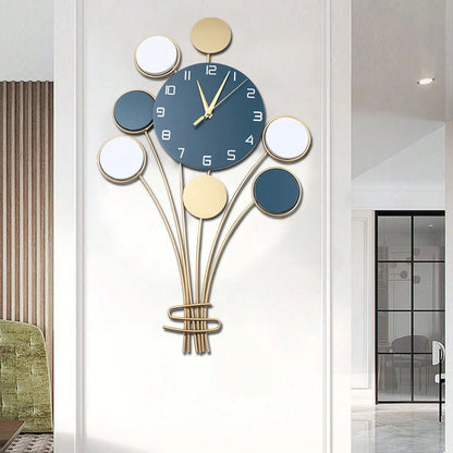 Large Wall watch Without Drilling Battery Operated Silent, Hot Air Balloon Decor, Simple Clock