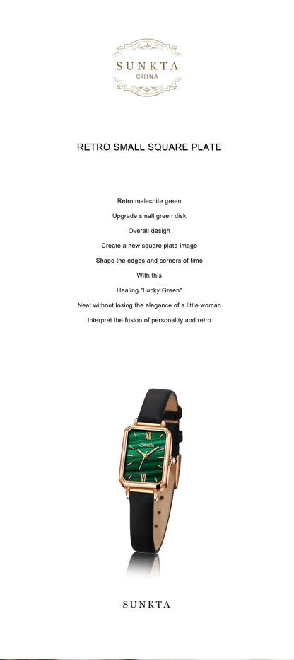 LIGE SUNKTA Women's Square Quartz Watch – Waterproof, Stylish & Elegant Design