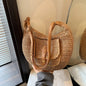 2024 Summer Beach Straw Handbags and Purses Weave Tote Bag Female Bohemian Shoulder Bags for Women Lady Travel Shopping Bags