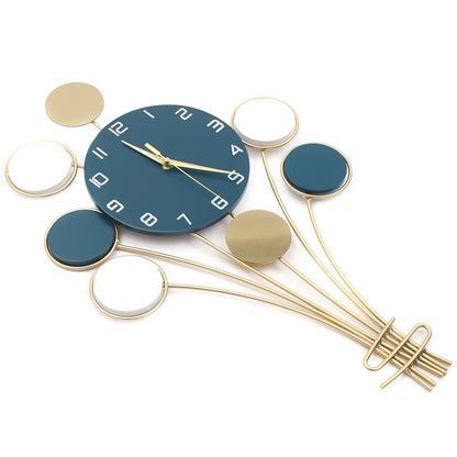 Large Wall watch Without Drilling Battery Operated Silent, Hot Air Balloon Decor, Simple Clock